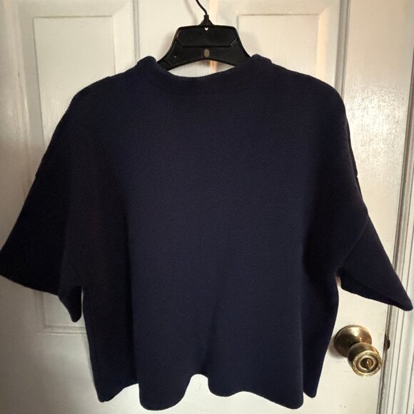 Babaa Jumper no35 100% spanish cotton in Navy - Picture 3 of 5